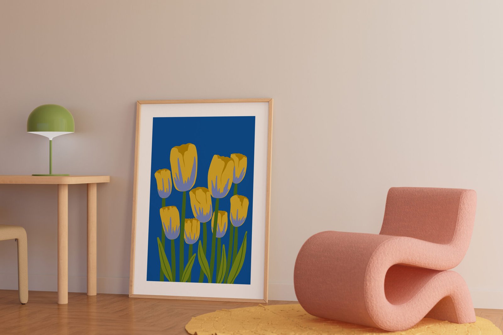 goudkleurige kunst object